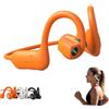 Generic 8mp Smart Camera Open-Ear Headset Pov Video, Calls & Ai Assistance (Orange) | AI translation, 1080P POV recording, Bluetooth 5.4, IP54 waterproof, for running, cycling, hiking, travel, 12H battery