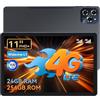 KINGRID W90 Tablet in Offerta con SIM, 24 GB+256 GB (4 TB TF), Octa-core | Tablet 11 Pollici per Gaming, 1920*1200 FHD+, 8000 mAh, 16 MP+8 MP, Gemini AI, Widevine L1, Face ID (4 Anni di Garanzia)