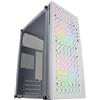 Mars Gaming MC-CORE, Case PC Micro-ATX Ultra-Compatto, Design Frontale Metal-Mesh, 2x Ventole FRGB 120mm, Case Gaming con Finestra Laterale Completa, Case PC Mini-ITX, USB 3.0, Bianco