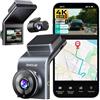 BOTSLAB Dash Cam Auto 4K STARVIS 2, Fronte+Retro, 64GB, Versione Aggiornata | Visione Notturna HDR, WiFi 5,8GHz, GPS Integrato, App, Registrazione in Loop, Controllo Vocale, Modalità Parcheggio 24/7