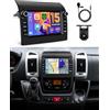 Ohradio Autoradio Android 15 7 per Fiat Ducato 2008-2015 Wireless CarPlay | 2+64GB. Android Auto, BT, GPS, WiFi, FM/RDS, SWC, Retrocamera, MIC