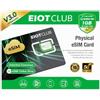 EIOTCLUB Adattatore eSIM per iPhone e Android, scheda eSIM fisica V3