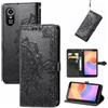 ShuiSu Custodia a portafoglio per ZTE Blade A31 Plus, mandala goffratura PU pelle morbida silicone chiusura magnetica cavalletto tasche porta carte di credito guscio protettivo - nero