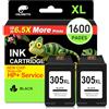 COLORETTO 305XL Cartucce per HP 305 XL Deskjet 4220 4230 2820 Nero 2 Pack | Compatibile con HP Deskjet 2800e 4220e 2810e 2820e 4222e 2821e 2822e 2823e 4230e 4210e 4200e 2700e 2710e 4100e Cartuccia