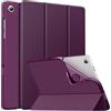 MoKo Cover per Samsung Galaxy Tab A11+/A9+ 11 (2025/2023), Viola Scuro | per Galaxy tab A9+ 2023 Cover Pelle PU Semitrasparente Supporto Sottile con Morbido TPU Cover con Auto Svegliati/Sonno