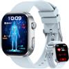 Doomixs Smartwatch Donna Orologio con ECG+HRV: 1.88 HD Smart Watch con Bluetooth Chiamate Cardiofrequenzimetro Pressione Sonno Smartband 130+ Sportive Fitness Contapassi Impermeabile Watches per IOS Android