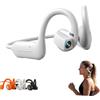 Generic 8mp Smart Camera Open-Ear Headset Pov Video, Calls & Ai Assistance (White) | AI translation, 1080P POV recording, Bluetooth 5.4, IP54 waterproof, for running, cycling, hiking, travel, 12H battery
