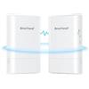BrosTrend 5GHz 867Mbps Ponte WiFi Esterno, Plug e Play 1KM Lunga Portata | Ponte Wi-Fi per PtP/PtMP, Punto a Punto WiFi Bridge Outdoor CPE, Wireless Bridge con Adattatore PoE Passivo Pacco da 2