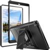 MoKo Cover per iPad 9.7 2018/2017, iPad 6ª /5ª Generazione, Nero | Custodia Coperta Protettiva Anti-Urti e Sporco con Pellicola Integrata & Supporto per iPad 9.7