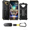 Ulefone Armor X13 Rugged Smartphone, 12GB+64GB, 50MP+24MP Telefono Rugged | Batteria 6320mAh, Display HD+ 6,52, Android 15, 4G Dual SIM, IP68/IP69K/NFC/OTG/GPS/Gemini AI/Modalità Guanti, Arancia
