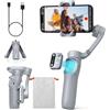 hohem iSteady X3 SE Gimbal Smartphone, stabilizzatore cardanico a 3 assi, design leggero e pieghevole con telecomando staccabile, batteria da 11 ore, perfetto per vlogging, selfie e viaggi, Grigio