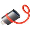 mcdodo Adattatore USB A a Lightning, Connettore con Gancio in Silicio Anti-Smarrito, Supporto USB 2.0 480Mbps, Alloggiamento in Alluminio per iPhone 14/13/12/11/SE, iPad, iPod