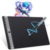 HUION Inspiroy 2 L Tavoletta Grafica con Scroller e Penna PW110 | 10,5 x 6,56 Pollici, 3 Tasti Rapidi, Penna Senza Batteria, Compatibile Windows, Mac, Chrome OS e Linux