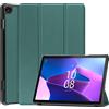 Dlahaby Custodia compatibile con Lenovo Tab M10 3rd Gen TB328 10.1 pollici 2022, flip cover con funzione leggio per Lenovo Tab M10 (3a generazione) tablet da 10,1, verde scuro