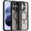 BOKYAS Custodia Ibrida Magnetica per Xiaomi Redmi Note 17 (4G/5G) | Custodia PC Opaca Traslucida con Bordo TPU, Protezione Military-Grade, Magnetica, Sottile, Anti-Impronte, Nero