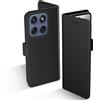 Aiziki Custodia per Motorola Moto Edge 60 Fusion, Copertura Protettiva in Pelle PU Premium, Pieghevole, Aspirazione Magnetica, Prevenzione Delle Cadute, Carta Fessura - Nero