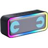 IKT Cassa Bluetooth Potente Portatile con Luci, Speaker Bluetooth 5.4, 30W Basso Potenziato, IPX7 Impermeabile, 7 Luci RGB, 30 Ore Autonomia, Altoparlante Bluetooth per Party, TWS AUX TF-Card, Argento