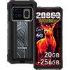 DOOGEENEXT Fire 6 Max 5G Termocamera Cellulare Robusto 20800mAh 20GB+256GB (nero) | Termocamera (-15°C~550°C), doppia torcia LED 10m. 6.72 FHD+ 120Hz, 50MP notturna. Ideale per professionisti e outdoor.