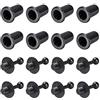 sourcing map Altoparlante Piccolo Piolo Kit Guide 25,5mm Nero Diametro 6mm 8 Coppie