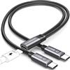 KiwiBird sdoppiatore USB C 1 a 2, sdoppiatore cavo usbc 1 femmina 2 maschio | adattatore tipo c, doppia porta solo ricarica compatibile con iPhone 17 Air Pro Max 16 15 Plus iPad Air S25 S24 Android