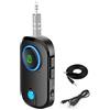 Ubric Ricevitore trasmettitore Bluetooth, adattatore audio wireless 2 in 1, 3,5 mm su 3,5 mm, cavo audio per TV Auto Airfly Dual Pairing