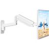suptek Supporto da parete per monitor da 13 a 32 pollici,schermo LED/LCD/TV fino a 9 kg, supporto per monitor con molla a gas completamente regolabile,regolabile in altezza,inclinabile e girevole