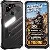AGM X7 Rugged Smartphone Android 16 Telefono Indistruttibile 5G | 6.72 HD+650Nits Display 120Hz 10000mAh IP69K Telefono Rugged,MTK 7300 12GB+256GB,Camping Lights/NFC/OTG/GPS/Dual SIM