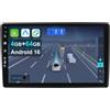 Keconsing KEC [4+64G] 9" Android 16 2 Din Autoradio per Renault Dacia Duster Arkana (2015-2018)-CarPlay | Android auto | Mirror Link | GPS | Bluetooth 5.0 | SWC+CAM Incluso