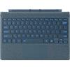 Synchro Bands Tastiera Bluetooth per Microsoft Surface Pro 7 Pro 7 Pro 6 Pro 5 Pro 4 Pro 3 Geeratio, SIM con Trackad, ricarica USB, blu navy, retroilluminata