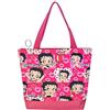 Betty Boop Borsa per la spesa in poliestere con portamonete, stile tote (rosa), grande, rosa, L