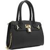 EVVE - Mini borsa da sera da donna, con catena e lucchetto, per cocktail, ballo di fine anno