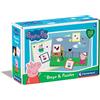 Clementoni Does Not Apply Sapientino-Peppa Pig Tavolo tombola Bingo Bambini 3 Anni-Gioco educativo Play for Future-Made in Italy, Multicolore, One Size, 16351