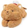 RLOMUTE Peluche ponderato orso riscaldabile e refrigerante 2 kg 50 cm | Orsacchiotto ponderato, cuscino interno adatto al microonde, super morbido, per bambini e adulti
