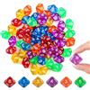 KEUGT Dadi Poliedrici,60 Pezzi Dadi da Gioco Colorati, | Giochi di Ruolo per Giochi da Tavolo e Educazione