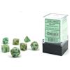 Chessex MINI SET 7 DADI MARMO VERDE/VERDE SCURO