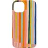 Generic Custodia per iPhone 15 Grafica astratta a righe retrò colorate