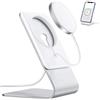 FULAIM Supporto per Alimentatore MagSafe (non incluso), Dock per Supporto da Tavolo in Alluminio, Compatibile con Caricatore per iPhone 17/16/15/14/13/12