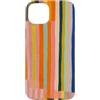 Generic Custodia per iPhone 15 Plus Grafica astratta a righe retrò colorate
