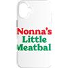 Funny Nonna Little Meatball Italian Vibe Custodia per iPhone 16 Plus Nonnas Piccole Polpette Divertente Italiano Sono