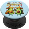 let's Fiesta Poncho Avocado Cinco de May Let's Fiesta Avocado 5 De Mayo Mexican Party Uomini Donne bambini PopSockets PopGrip Adesivo