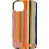 Generic Custodia per iPhone 14 Plus Grafica astratta a righe retrò colorate