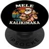 Mele Kalikimaka Christmas Tree Lights Xm Mele Kalikimaka - Ukulele hawaiano con Babbo Natale PopSockets PopGrip Adesivo
