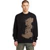 G-STAR Sprayed 89 Gr Relaxed R Knit Felpa, Nero (Dk Black D27772-d488-6484), XXL Uomo