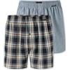 Schiesser Uomo 2 Pack Boxer Cotone Tessuto Multipack - Webboxer