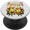 let's Fiesta Poncho Avocado Cinco de May Let's Fiesta Avocado 5 De Mayo Mexican Party Uomini Donne bambini PopSockets PopGrip Adesivo