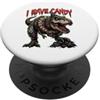 Fantasy Scary Clown Scary Creepy Clown H I Have Candy T Rex Dinosauro Clown Costume Horror Pagliaccio spaventoso PopSockets PopGrip Adesivo