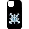 Rimefern Sketches Custodia per iPhone 15 Plus Fiocco Di Neve Triste Personaggio Carino Inverno Disegno