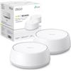 TP-Link WiFi 7 Deco BE3600 Sistema Mesh BE3600Mbps, 2 Porte Gigabit, 2pz | WPA3, Dual-Band, Canali 160 MHz, 4K-QAM, 4 Antenne Interne, Compatibile con Alexa, MLO, AI-Driven Roaming, OFDMA, 4 Streams