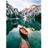 Nathan Puzzle Le barche del lago di Braies - Italien - 500 Teile Puzzle
