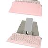Merkloos Custodia compatta per tastiera - Borsa per laptop vegana per tastiera e tablet - Rosa